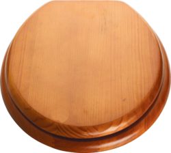 HOME - Wood Effect - Toilet Seat - Antique Pine
